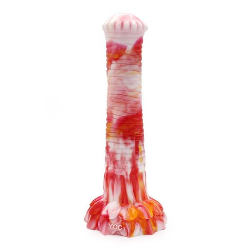 Kiotos Monstar - Fantasy Dildo No. 9 - 27 x 5.5 cm - Orange/White/Red-Erotiekvoordeel.nl