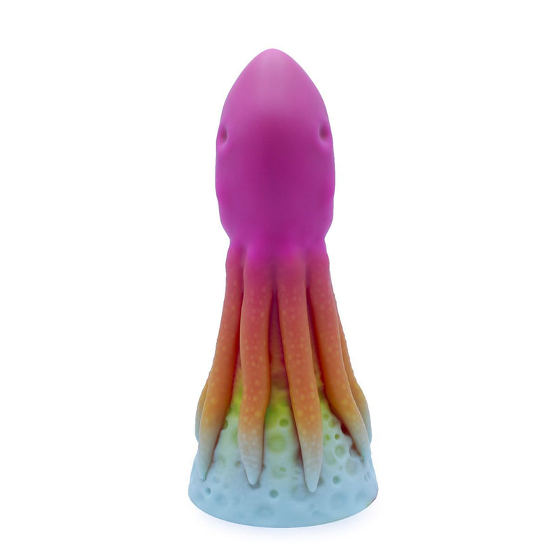 Kiotos Monstar - XXL Dildo Beast No. 54 - Roze/oranje/Wit-Erotiekvoordeel.nl