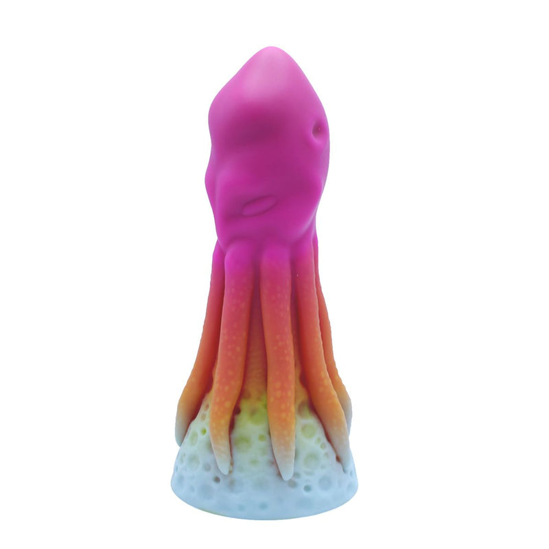 Kiotos Monstar - XXL Dildo Beast No. 54 - Roze/oranje/Wit-Erotiekvoordeel.nl