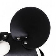 Kiotos - Mouse - Fetish Masker met Oortjes - PU Leer - Zwart-Erotiekvoordeel.nl