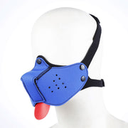 Kiotos - Neopreen Puppy Dog Gag/Mondmasker - Blauw-Erotiekvoordeel.nl