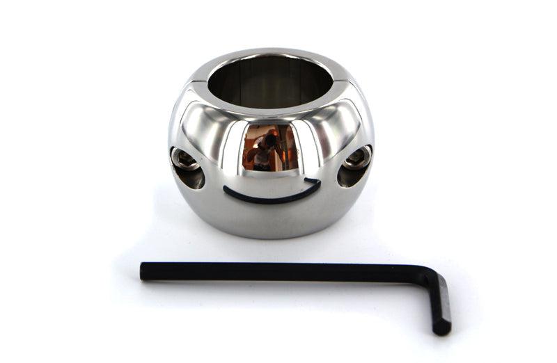 Kiotos - Ovaler Ballstretcher aus Edelstahl, 40 mm breit - 545 Gramm - Erotiekvoordeel.nl