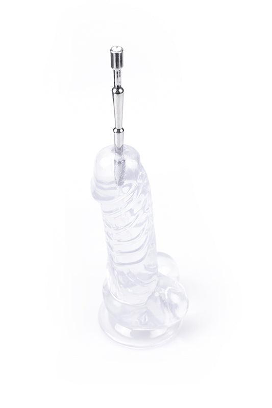 Kiotos - dildo z przezroczystym kryształem Swarovskiego-Erotiekvoordeel.nl