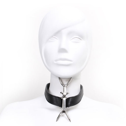 Kiotos - Posture Collar mit verstellbaren doppelten Nackenspitzen - Erotiekvoordeel.nl