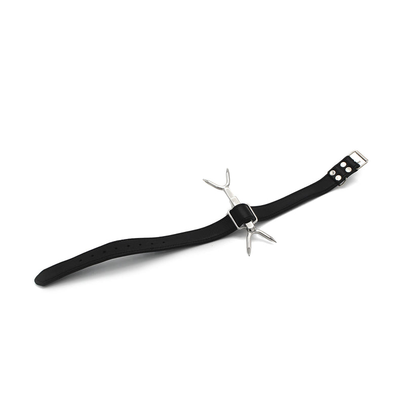 Kiotos - Posture Collar mit verstellbaren doppelten Nackenspitzen - Erotiekvoordeel.nl