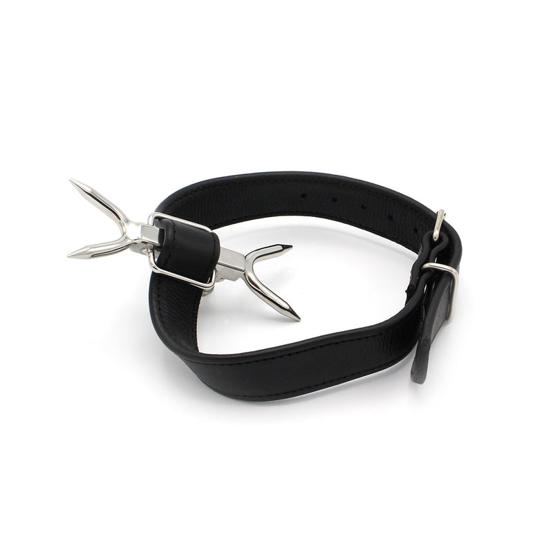 Kiotos - Posture Collar mit verstellbaren doppelten Nackenspitzen - Erotiekvoordeel.nl