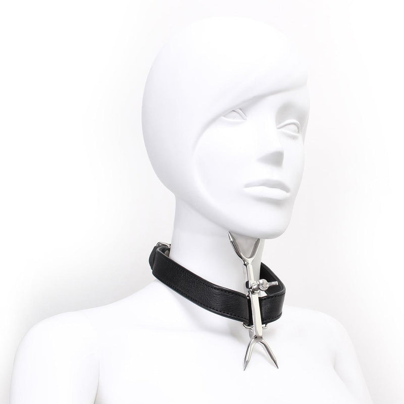Kiotos - Posture Collar mit verstellbaren doppelten Nackenspitzen - Erotiekvoordeel.nl