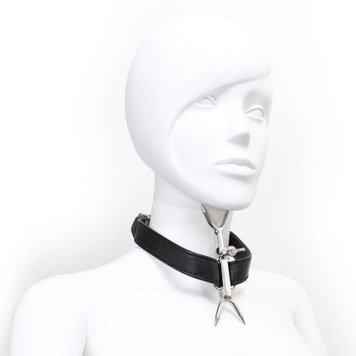 Kiotos - Posture Collar mit verstellbaren doppelten Nackenspitzen - Erotiekvoordeel.nl