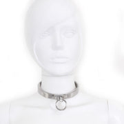 Kiotos - RVS Collar Solid Met Transparant Kristal voorzijde - Large - 13,5 cm-Erotiekvoordeel.nl