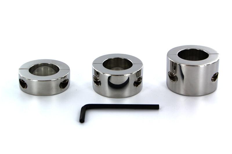 Kiotos Steel - Ball Stretcher - Stainless Steel - Height 30 mm - Ø 35 mm - 430 grams-Erotiekvoordeel.nl