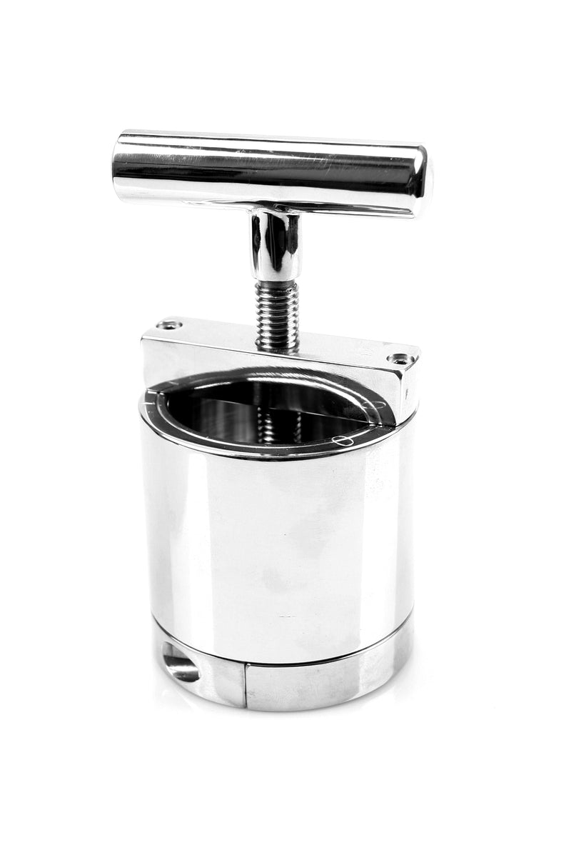 Kiotos Steel - Extreme RVS Ball Flash Crusher Met Schroefklem-Erotiekvoordeel.nl