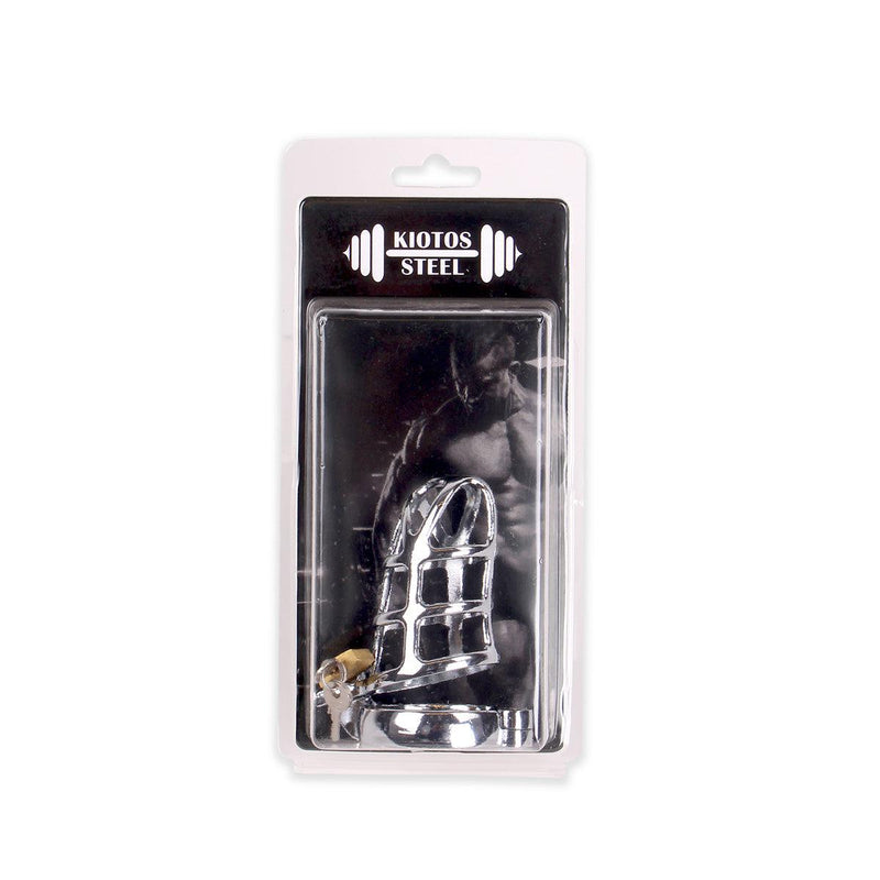 Kiotos Steel - Chastity Cage - Stainless Steel Penis Cage-Erotiekvoordeel.nl
