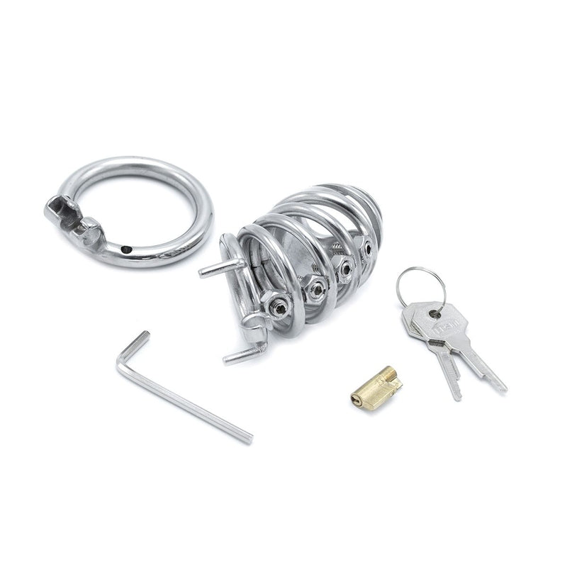 Kiotos - RVS Kuisheidskooi met Spikes - Modern Torture-Erotiekvoordeel.nl