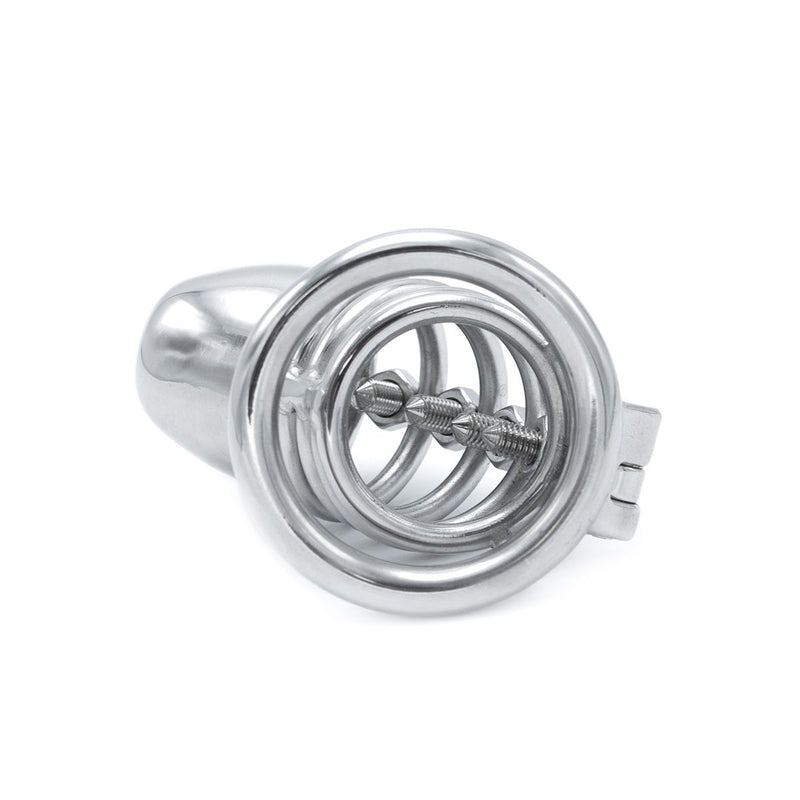 Kiotos - RVS Kuisheidskooi met Spikes - Modern Torture-Erotiekvoordeel.nl