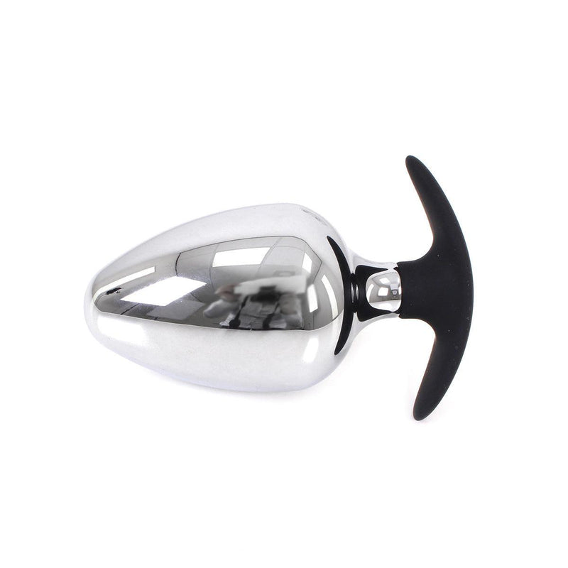 Kiotos - Plug anal Sucker en acier inoxydable BIG-S 60 mm avec embout en silicone - Erotiekvoordeel.nl