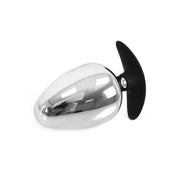Kiotos - Plug anal Sucker en acier inoxydable BIG-S 60 mm avec embout en silicone - Erotiekvoordeel.nl