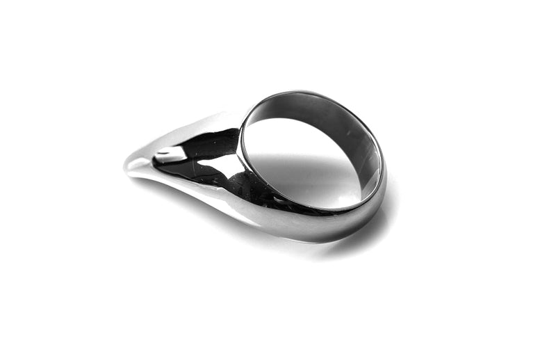Kiotos - Cockring Teardrop - Acier inoxydable - Stimulation du périnée - Erotiekvoordeel.nl