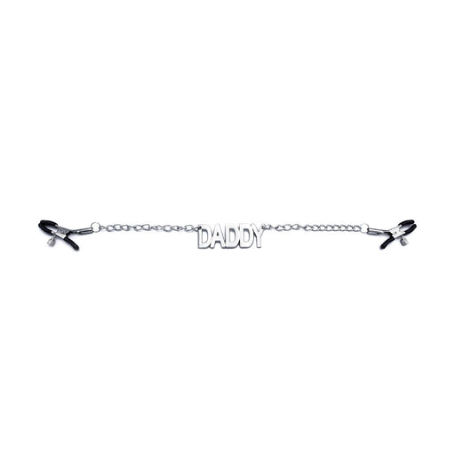 Kiotos - Nipple Clamps With Chain And “DADDY” Text - Erotiekvoordeel.nl
