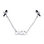 Kiotos - Nipple Clamps With Chain And ‘DADDY’ Text - Erotiekvoordeel.nl