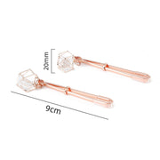 Kiotos - Tepelklemmen Rosé Goud Met Prisma Hanger-Erotiekvoordeel.nl