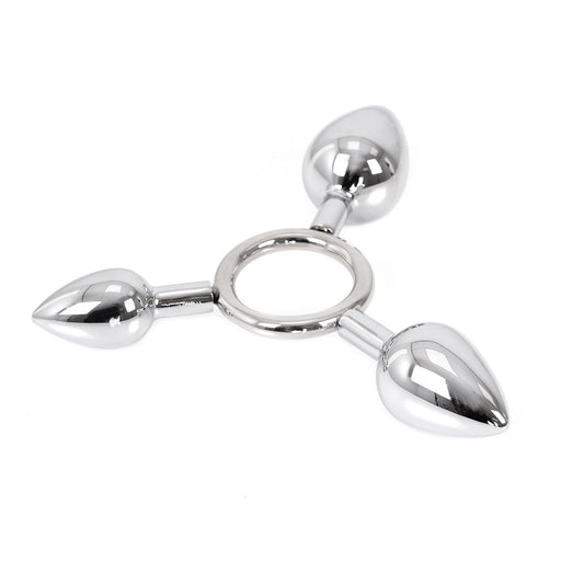 Kiotos - Triple O: plug anal triple de aluminio - Erotiekvoordeel.nl