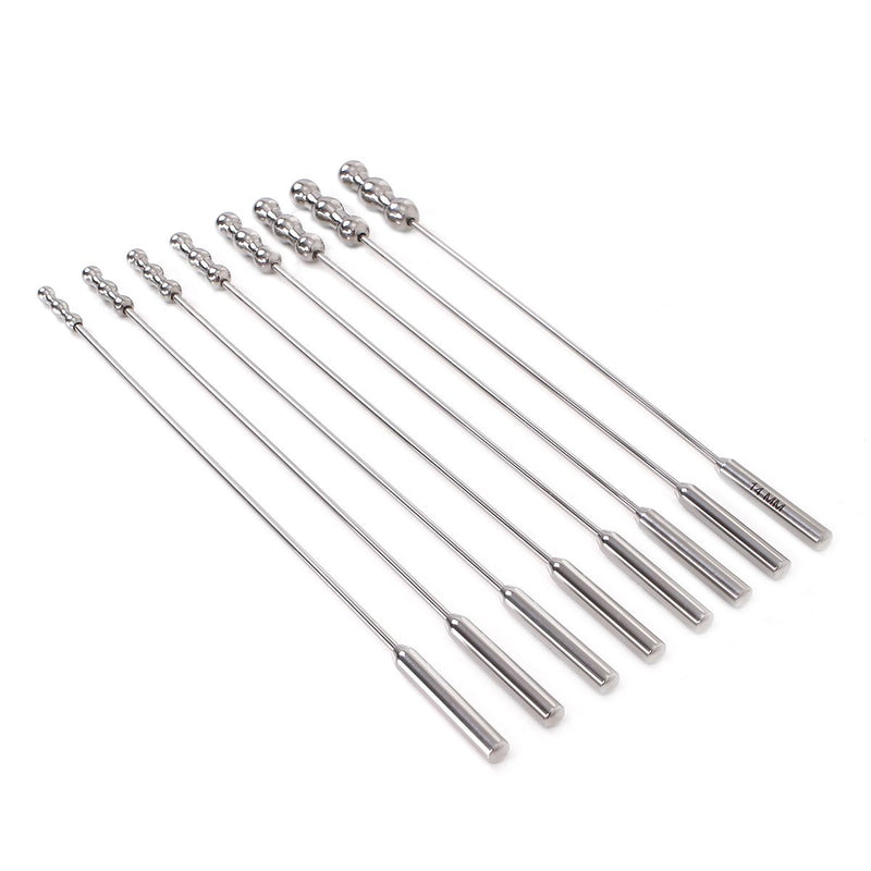 Kiotos - Urethral Sound Rosebud Dilators - Set of 8 Pieces-Erotiekvoordeel.nl