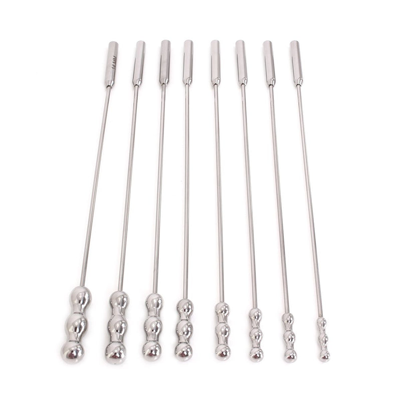 Kiotos - Urethral Sound Rosebud Dilators - Set of 8 Pieces-Erotiekvoordeel.nl