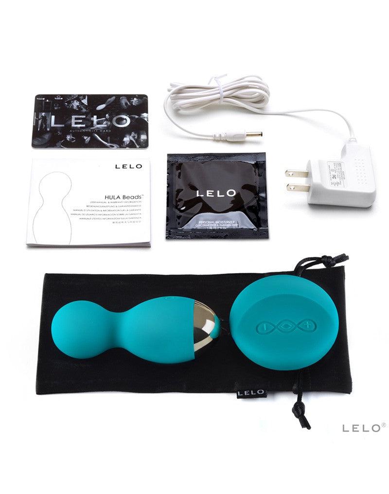 LELO - Hula Beads - Roterende en Vibrerende Vagina Balletjes - Turquoise-Erotiekvoordeel.nl