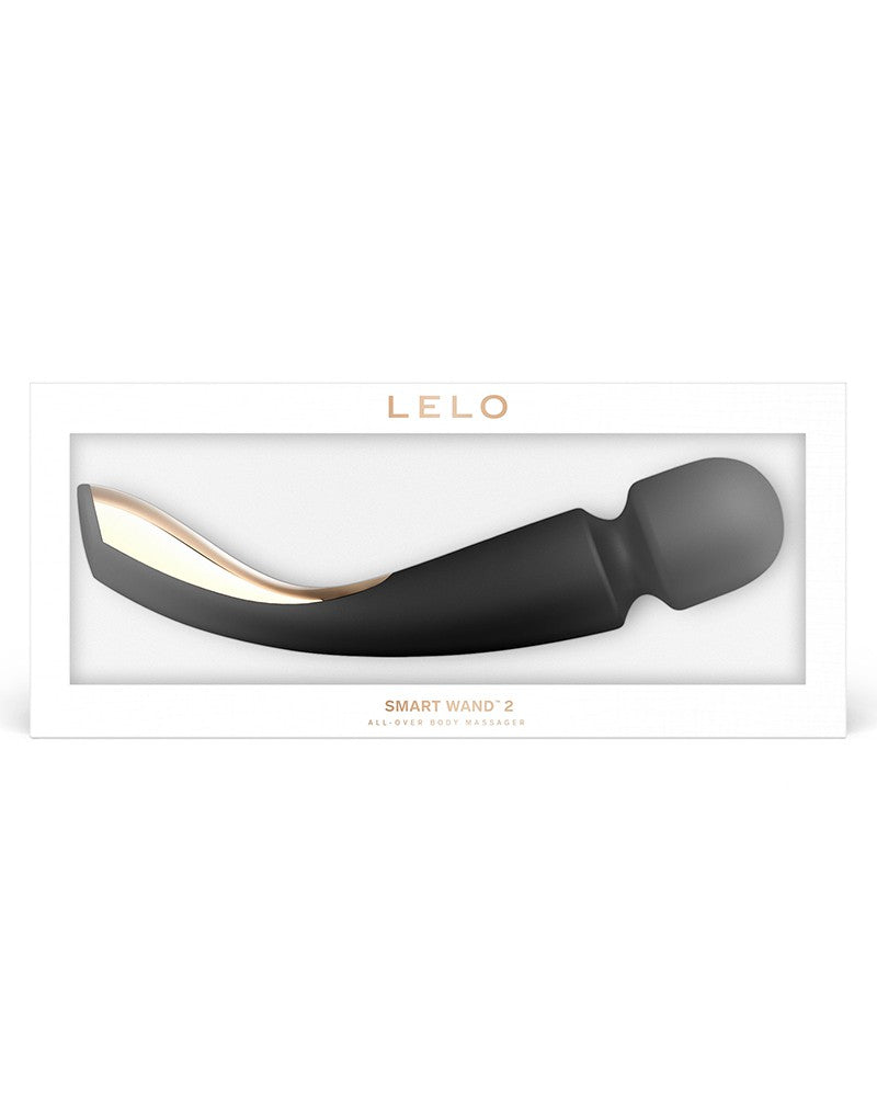 LELO - Smart Wand 2.0 Medium - Wand Vibrator - Zwart-Erotiekvoordeel.nl