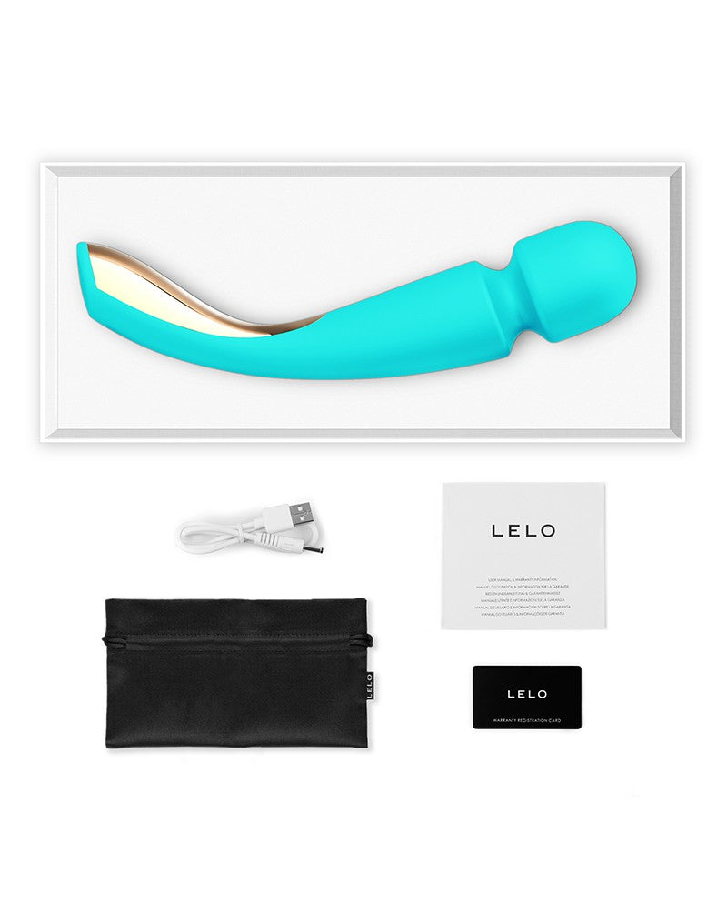 LELO - Smart Wand Medium - Vibrador de varita - Turquesa-Erotiekvoordeel.nl