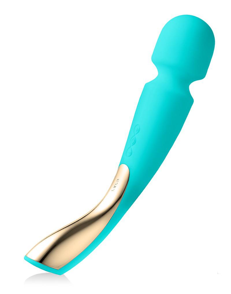 LELO - Smart Wand Medium - Vibrador de varita - Turquesa-Erotiekvoordeel.nl