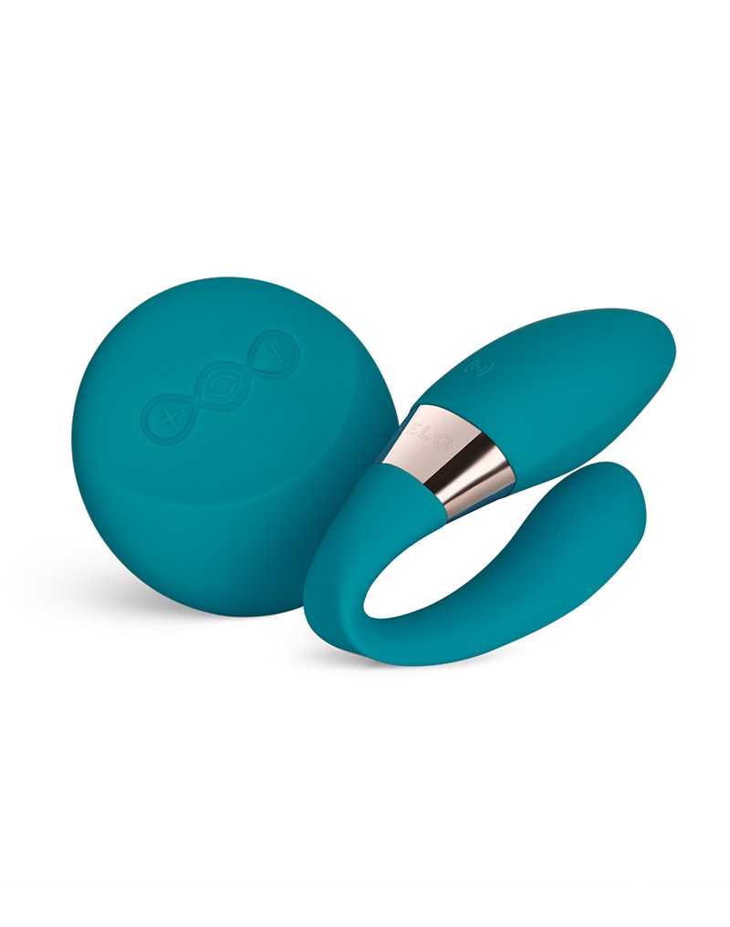 LELO - Tiani Duo - Partner Vibrator Met Afstandsbediening - Turquoise-Erotiekvoordeel.nl