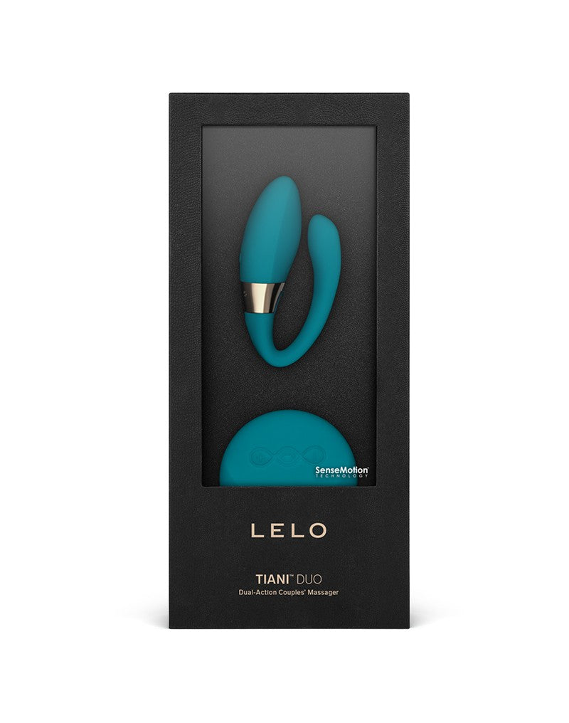 LELO - Tiani Duo - Vibromasseur pour couple avec télécommande - Turquoise-Erotiekvoordeel.nl