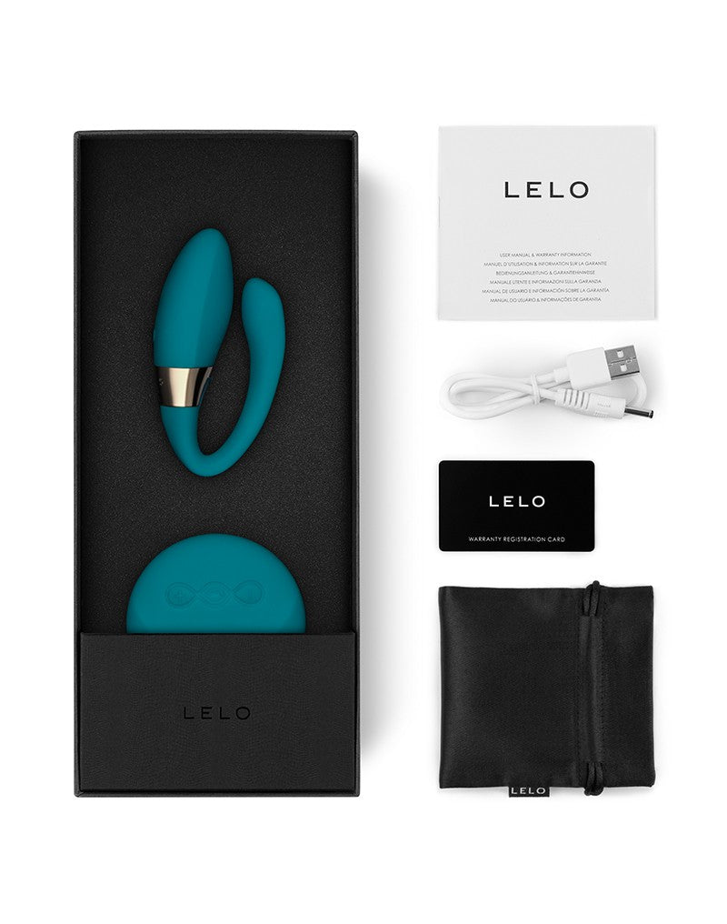 LELO - Tiani Duo - Vibromasseur pour couple avec télécommande - Turquoise-Erotiekvoordeel.nl