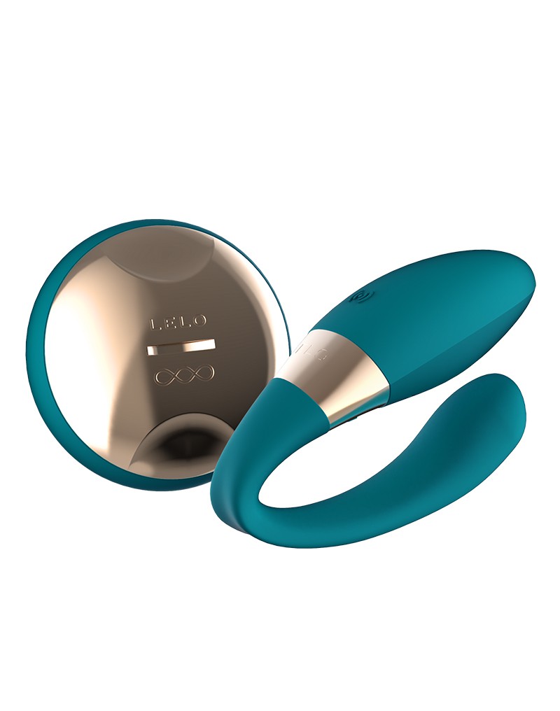 LELO - Tiani Duo - Vibromasseur pour couple avec télécommande - Turquoise-Erotiekvoordeel.nl