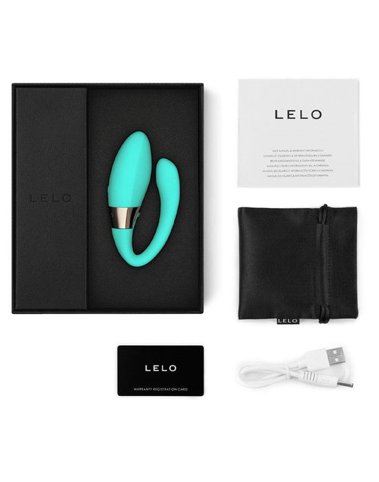LELO - Tiani Harmony Dual Action Koppel Vibrator Met App Control - Turquoise-Erotiekvoordeel.nl