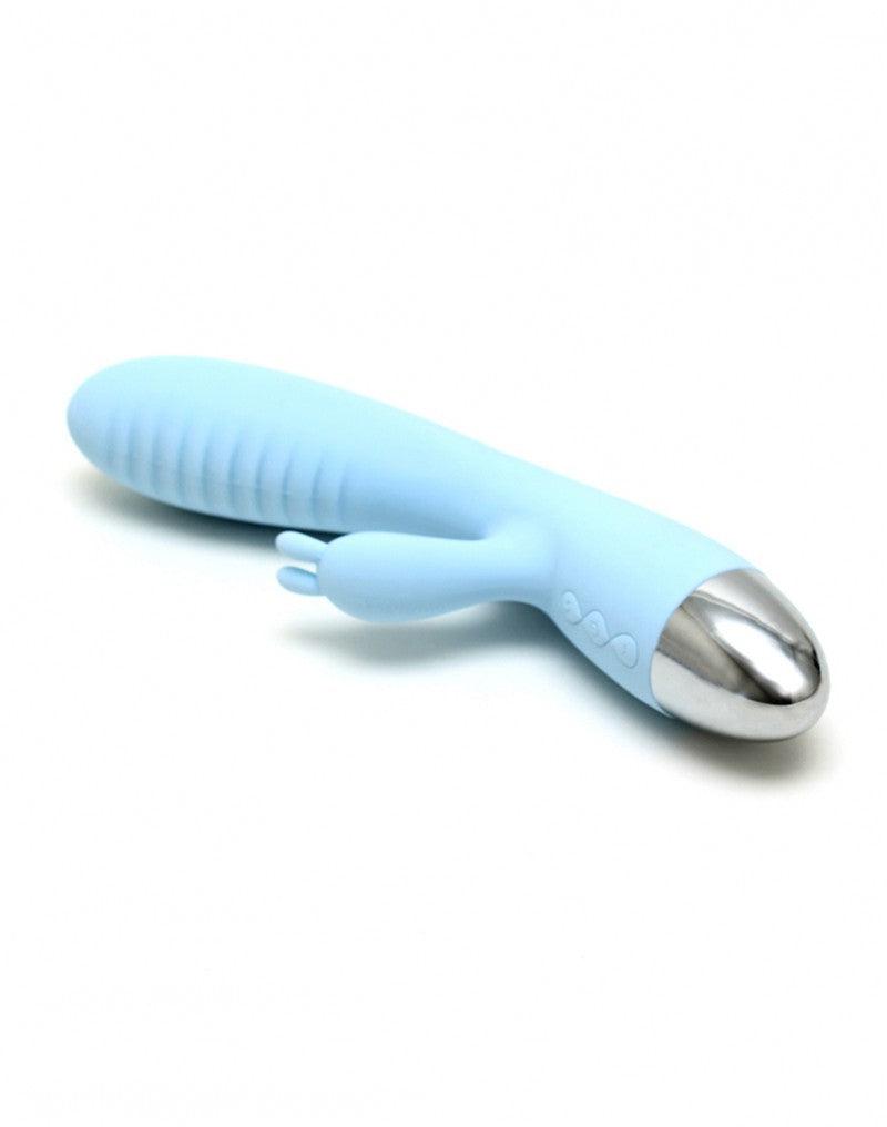 Leten - Faye 2 - Rabbit Vibrator - Lichtblauw-Erotiekvoordeel.nl