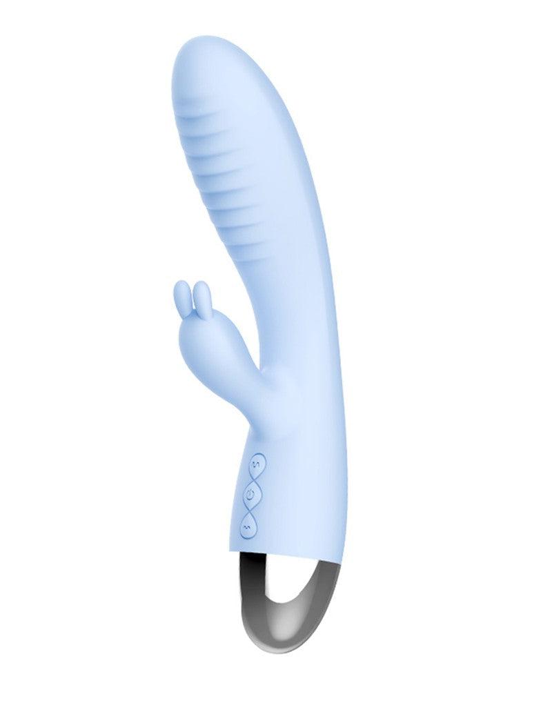 Leten - Faye 2 - Rabbit Vibrator - Lichtblauw-Erotiekvoordeel.nl