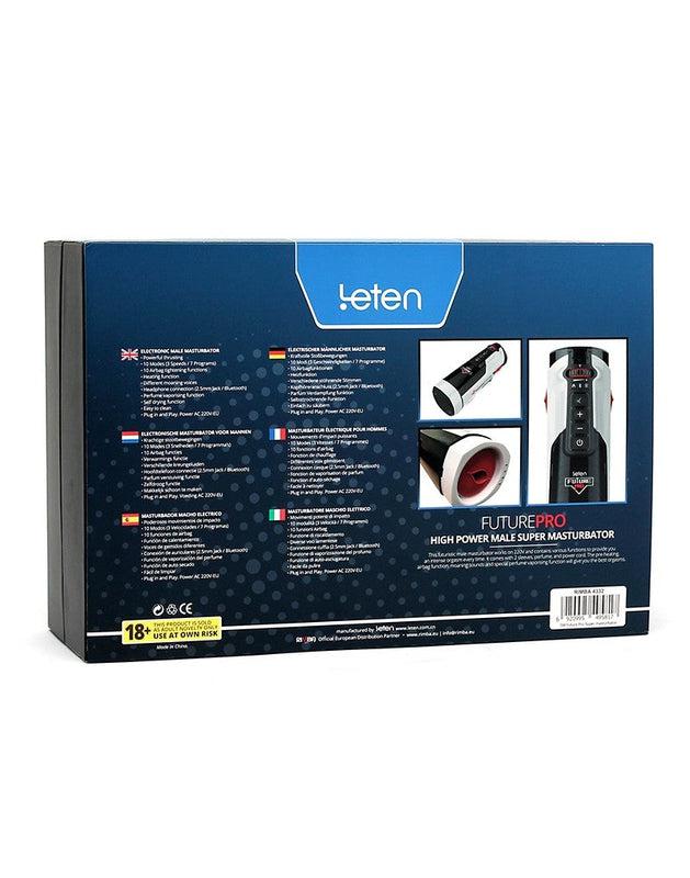 Masturbatore Leten Future Pro - 220V - A spinta, riscaldante e aspirante - Erotiekvoordeel.nl