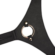 Liebe Seele - Dark Secret exclusief Leren Strap-On Harnas - handgemaakt In Japan - Zwart-Erotiekvoordeel.nl