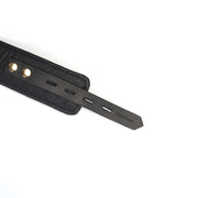 Liebe Seele - Demon's Kiss Handboeien Met Afsluitbare Gespen - Luxe En exclusief ontwerp - Zwart/Goud-Erotiekvoordeel.nl