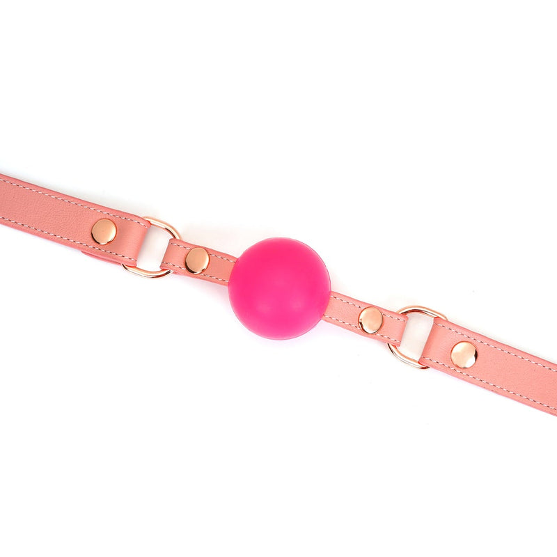 Liebe Seele - Pink Dream Leren Ball Gag-Erotiekvoordeel.nl