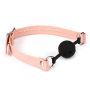 Liebe Seele - Pink Organosilicone Ball Gag - vegan friendly - Roze-Erotiekvoordeel.nl