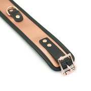 Liebe Seele - Rose Gold Memory - Exclusieve Leren Collar En Leiband - Rosé Goud-Erotiekvoordeel.nl