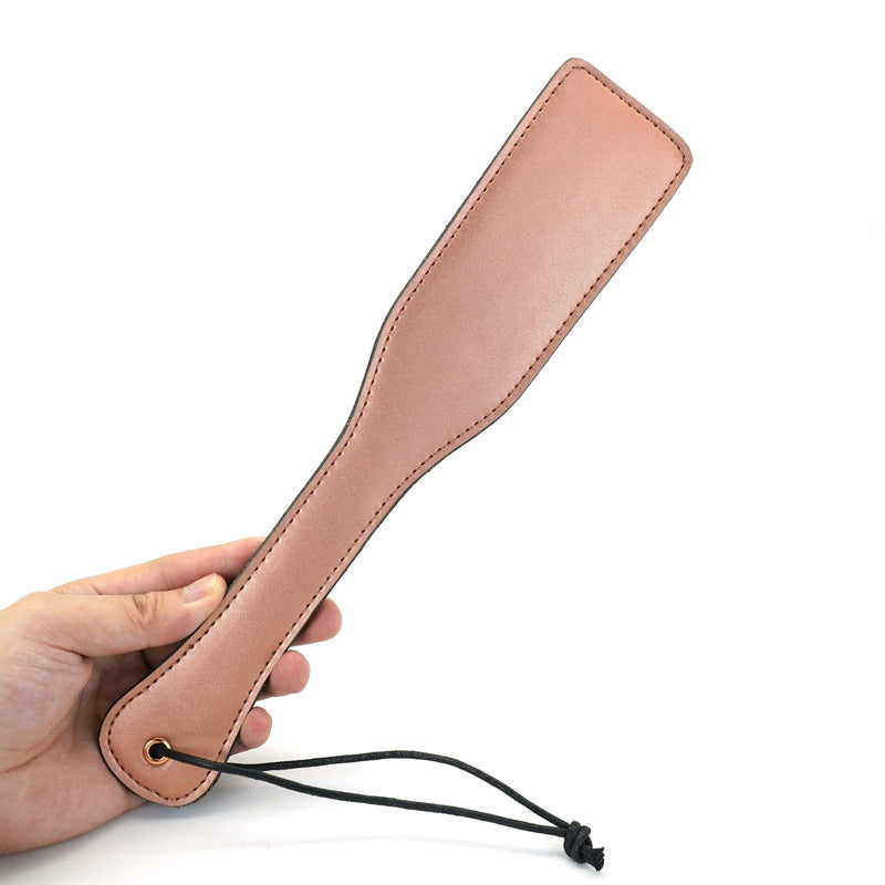 Liebe Seele - Rose Gold Memory Exclusieve Leren Paddle - Rosé Goud-Erotiekvoordeel.nl