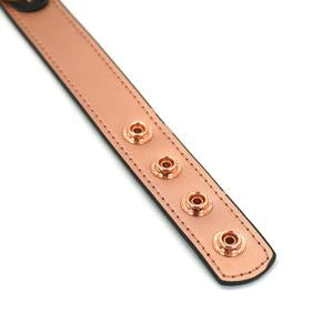 Liebe Seele - Rose Gold Memory - Exclusieve Smalle collar Met Tepelklemmen - Rosé Goud-Erotiekvoordeel.nl