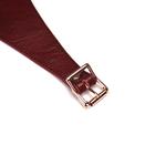 Liebe Seele - Victorian Garden Halsband mit Leine - Vegan - Schwarz/Rot - Erotiekvoordeel.nl