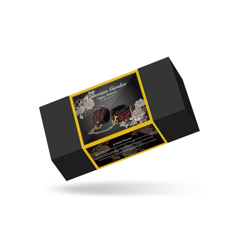 Liebe Seele - Victorian Garden Polsboeien - Handboeien - Vegan - Rood/Zwart-Erotiekvoordeel.nl