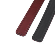 Liebe Seele - Wine Red - Leren Dijboeien Met Rosé Gouden hardware (2 maten beschikbaar) - exclusief En Luxe-Erotiekvoordeel.nl