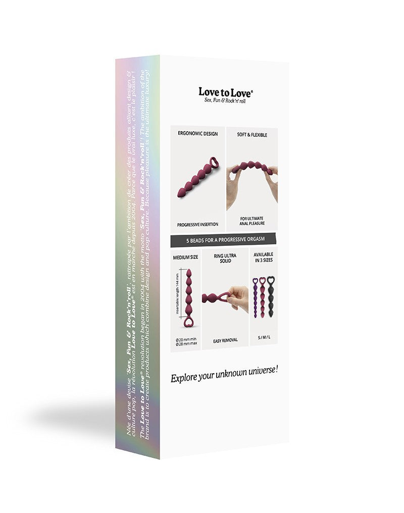 Love to Love - Bing Bang - Anaal Kralen Met Hartvormig Handvat - Roze - Maat M-Erotiekvoordeel.nl